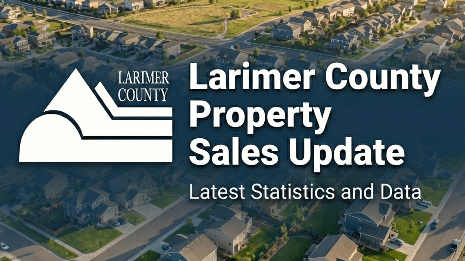 A graphic announcing an update to Larimer county property sales data.